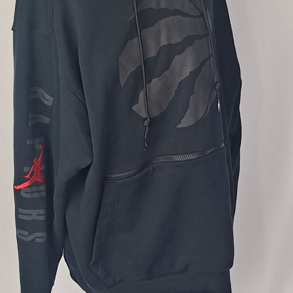 Black Toronto Raptors Jordan Brand Statement Edition Courtside Hoodie - Picture 8 of 8